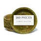 Large Sal Leaf Plates - 23cm / 9 inch diameter