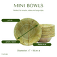 Mini Sal Leaf Bowls - 10cm / 4 inch diameter - Pack of 20