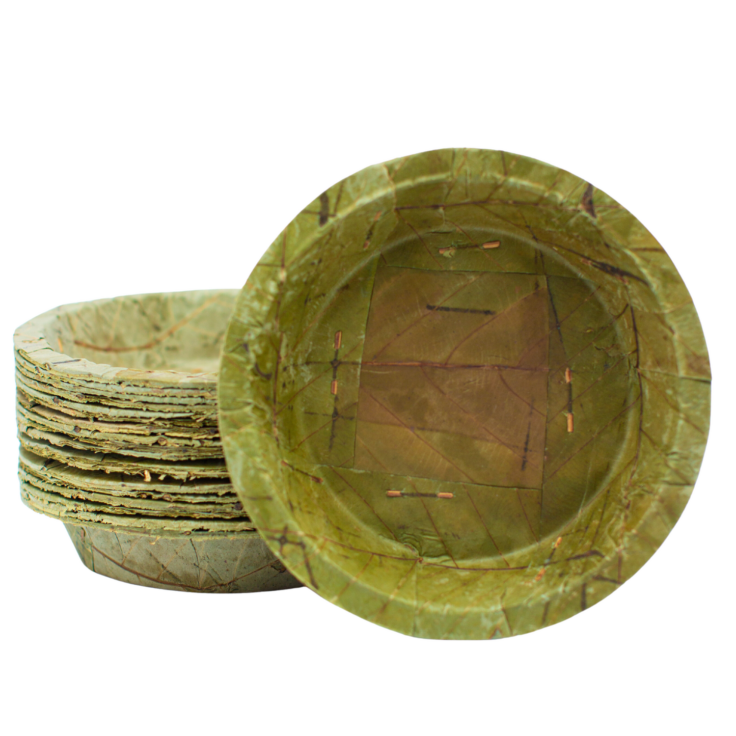 Large Sal Leaf Bowls - 19cm / 7.5 inch diameter - Pack of 20